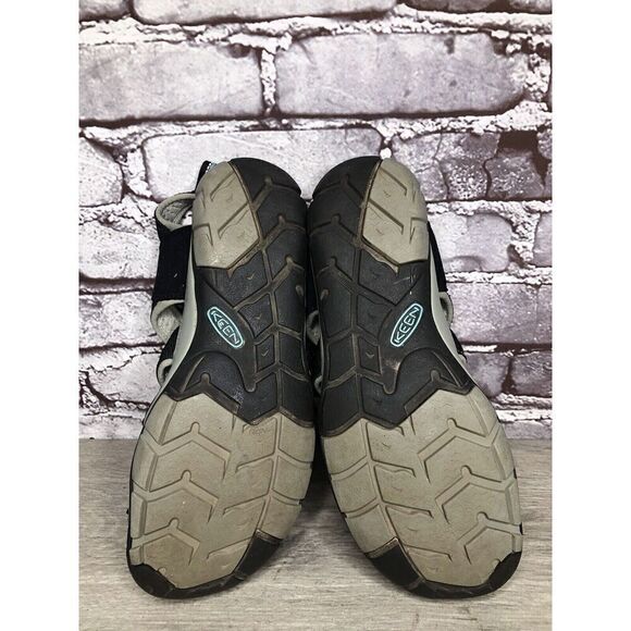 KEEN Black Blue Textile Synthetic Drawstring Hiking Sandas Women Sz 9M US/39.5EU - Picture 10 of 16